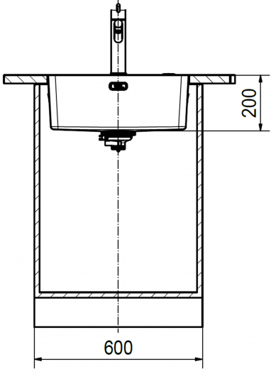 FRANKE Kchensple Mythos MYX 210-55 Einbausple Slimtop / Flchenbndig mit Siebkorb als Druckknopfventil