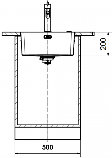 FRANKE Kchensple Mythos MYX 210-45 Einbausple Slimtop / Flchenbndig mit Siebkorb als Druckknopfventil