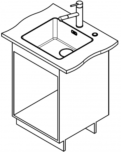 FRANKE Kchensple Mythos MYX 210-45 Einbausple Slimtop / Flchenbndig mit Siebkorb als Stopfenventil