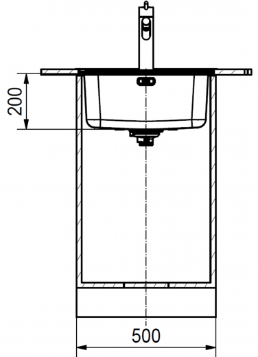 FRANKE Kchensple Bell BCX 610-51 Edelstahl Einbausple mit Einbaurand und Hahnlochbank mit Siebkorb als Drehknopfventil