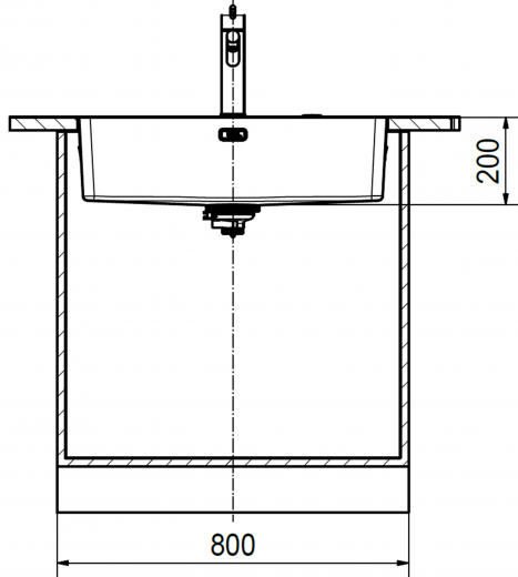 FRANKE Kchensple Mythos MYX 210-70 Einbausple Slimtop / Flchenbndig mit Siebkorb als Stopfenventil