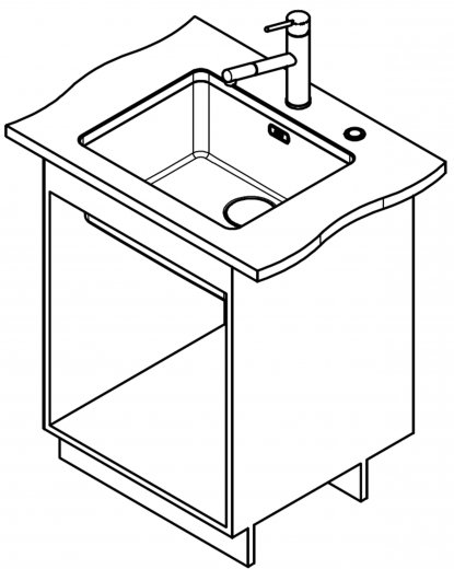 FRANKE Kchensple Mythos MYX 110-50 Unterbausple (Montage unter die Arbeitsplatte) mit Integralablauf und Siebkorb als Druckknopfventil