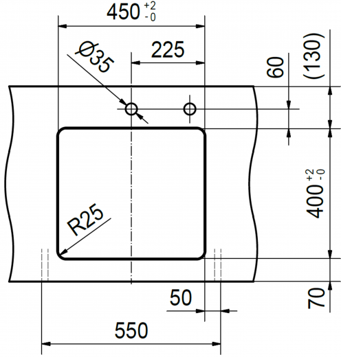 FRANKE Kchensple Mythos MYX 110-45 Unterbausple (Montage unter die Arbeitsplatte) mit Integralablauf und Siebkorb als Druckknopfventil