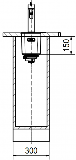 FRANKE Kchensple Mythos MYX 110-16 Unterbausple (Montage unter die Arbeitsplatte) mit Integralablauf und Siebkorb als Druckknopfventil