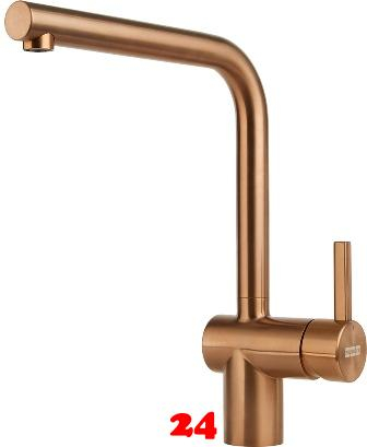 FRANKE Kchenarmatur Atlas Neo Einhebelmischer Copper (PVD) mit Festauslauf 180 schwenkbar mit Laminar Perlator