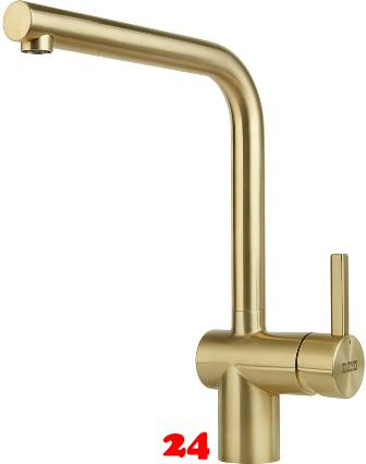 FRANKE Kchenarmatur Atlas Neo Einhebelmischer Champagne Gold (PVD) mit Festauslauf 180 schwenkbar mit Laminar Perlator