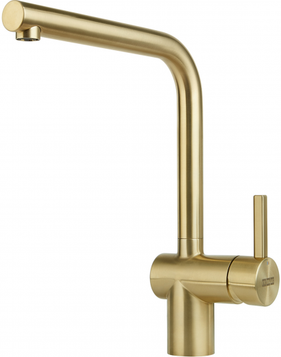 FRANKE Kchenarmatur Atlas Neo Einhebelmischer Champagne Gold (PVD) mit Festauslauf 180 schwenkbar mit Laminar Perlator