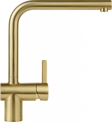 FRANKE Kchenarmatur Atlas Neo Einhebelmischer Champagne Gold (PVD) mit Festauslauf 180 schwenkbar mit Laminar Perlator