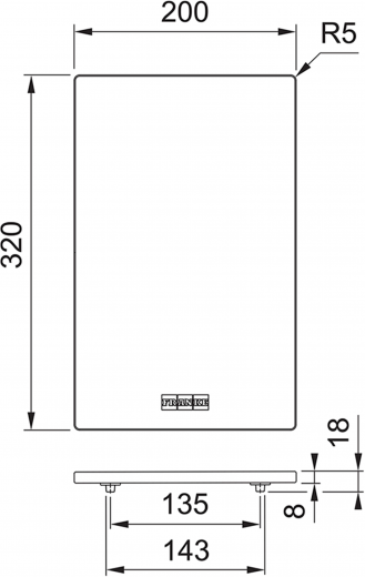 [LAGER] FRANKE ALL-IN Zubehr SET 2 Teleskopierbare Schiene passend fr alle Beckenmae von 340mm bis 540mm (112.0655.482)