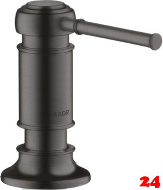 AXOR Montreux Seifenspender Brushed Black Chrome PVD Splmittelspender / Dispenser mit Druckbettigung (42018340)