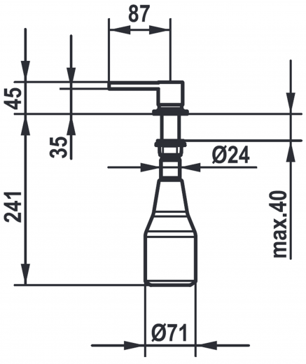 KWC Seifenspender Era Z.538.038.700 Splmittelspender / Dispenser Edelstahl