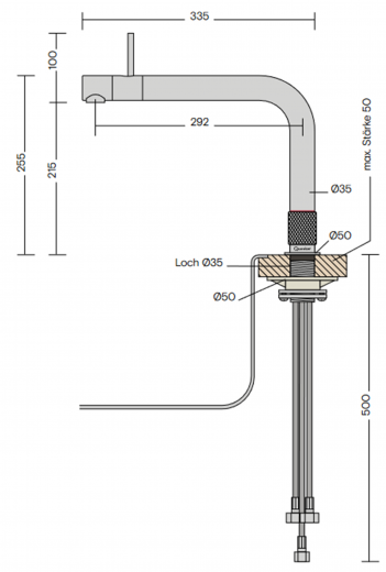 {LAGER} QUOOKER FRONT Combi B Einhebelmischer Edelstahl & 100C Armatur Kochendwasserhahn (22FRONTRVS)