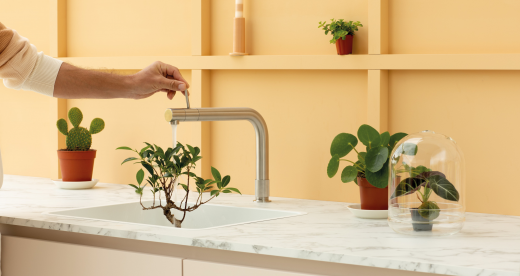 {LAGER} QUOOKER FRONT Edelstahl COMBI (+) B mit CUBE 2 *Der Wasserhahn, der alles kann! (22+FRONTRVSCUBE)