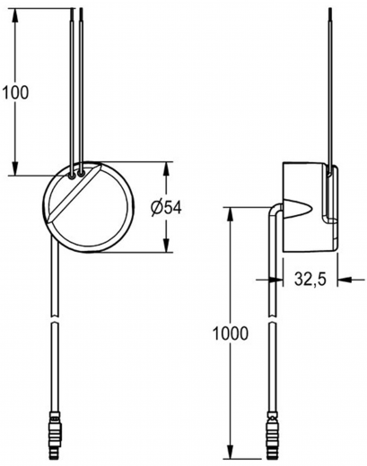 KWC PROFESSIONAL Wandeinbau-Netzteil mit 1m Anschlusskabel ACEX9003 fr F5E Elektronik Einbauarmaturen