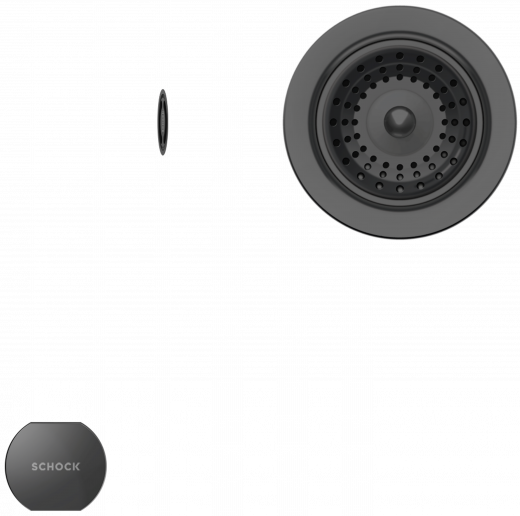 x SCHOCK Kchensple Toledo D-100 Cristadur Nano-Granitsple / Einbausple mit Drehexcenter