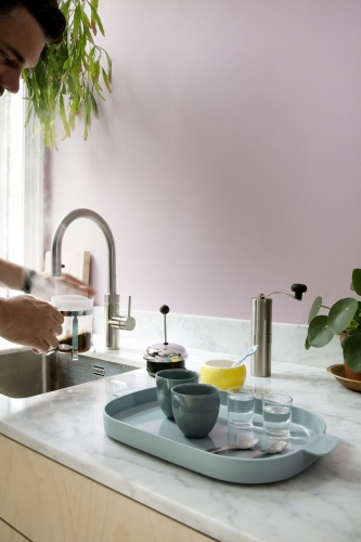 {LAGER} QUOOKER FLEX Zugauslauf Kupfer Rose' PVD Combi B mit CUBE 2 *Der Wasserhahn, der alles kann! (22XRCOCUBE)