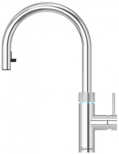 QUOOKER FLEX Zugauslauf Chrom Kchenarmatur mit 5 in 1 Funktion und elektronischer Steuerung (XCHR) {NUR Armatur}