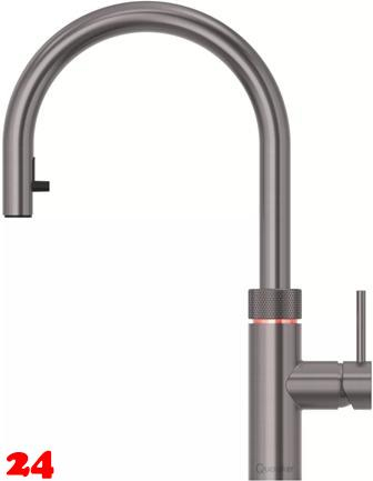 QUOOKER FLEX Zugauslauf Gunmetal PVD Kchenarmatur mit 5 in 1 Funktion und elektronischer Steuerung (XGME) {NUR Armatur}