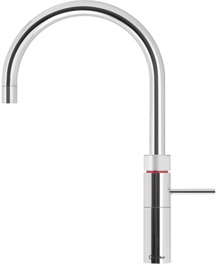 QUOOKER FUSION Round Festauslauf Chrom Kchenarmatur mit 5 in 1 Funktion und elektronischer Steuerung (FRCHR) {NUR Armatur}