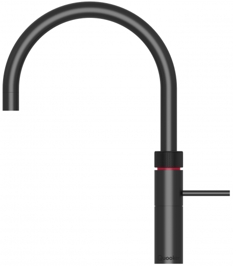 QUOOKER FUSION Round Festauslauf Schwarz PVD Kchenarmatur mit 5 in 1 Funktion und elektronischer Steuerung (FRBLK) {NUR Armatur}