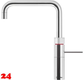 QUOOKER FUSION Square Festauslauf Chrom Kchenarmatur mit 5 in 1 Funktion und elektronischer Steuerung (FSCHR) {NUR Armatur}