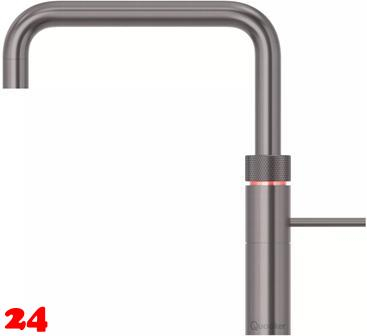 QUOOKER FUSION Square Festauslauf Gunmetal PVD Kchenarmatur mit 5 in 1 Funktion und elektronischer Steuerung (FSGME) {NUR Armatur}