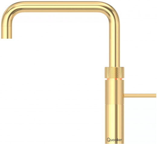 QUOOKER FUSION Square Festauslauf Gold Edition Kchenarmatur mit 5 in 1 Funktion und elektronischer Steuerung (FSGLD) {NUR Armatur}