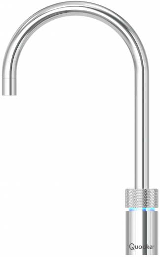 {LAGER} QUOOKER NORDIC Round Festauslauf Chrom Single Tap mit 3 in 1 Funktion und elektronischer Steuerung (NRCHR) {NUR Armatur}