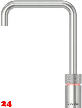 {LAGER} QUOOKER NORDIC Square Festauslauf Voll Edelstahl Single Tap mit 3 in 1 Funktion und elektronischer Steuerung (NSRVS) {NUR Armatur}