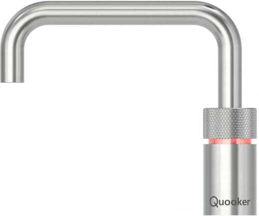 {LAGER} QUOOKER NORDIC Square Festauslauf Voll Edelstahl Single Tap mit 3 in 1 Funktion und elektronischer Steuerung (NSRVS) {NUR Armatur}