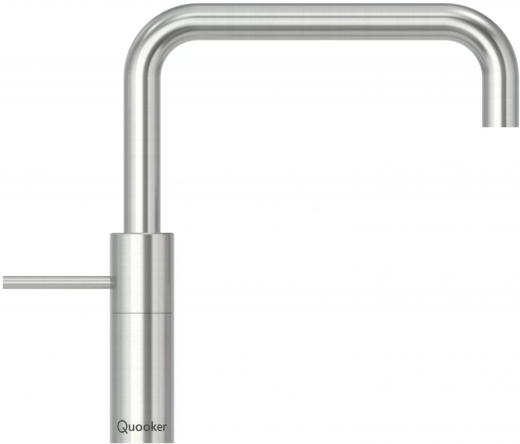 QUOOKER NORDIC Square Kchenarmatur Voll Edelstahl Einhebelmischer / Spltischarmatur mit Festauslauf 360 schwenkbarer Auslauf