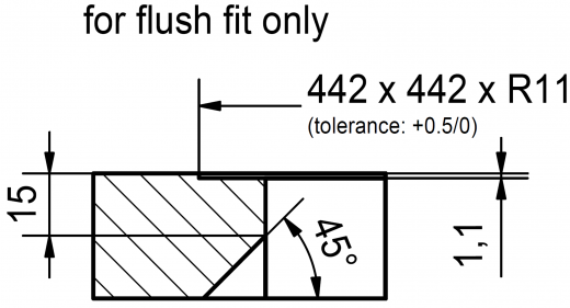 FRANKE Kchensple Maris MRX 210-40 Edelstahlsple Slimtop / Flchenbndig mit Siebkorb als Stopfenventil