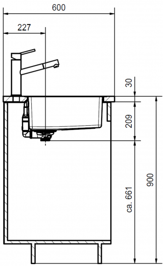 FRANKE Kchensple Maris MRX 210-34 Edelstahlsple Slimtop / Flchenbndig mit Siebkorb als Stopfenventil