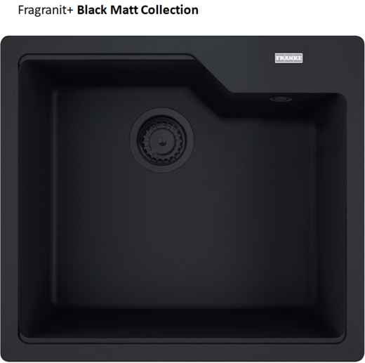 FRANKE Kchensple Urban UBG 610-56 Fragranit+ Einbausple / Granitsple Black Matt - Black Collection