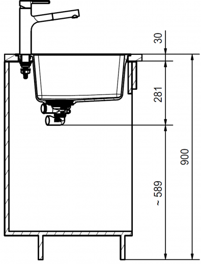 FRANKE Kchensple Centro CNG 611-62A Fragranit+ Einbausple / Granitsple Flchenbndig mit Siebkorb als Drehknopfventil