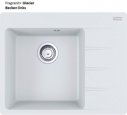 FRANKE Kchensple Centro CNG 611-62A Fragranit+ Einbausple / Granitsple Flchenbndig mit Siebkorb als Drehknopfventil