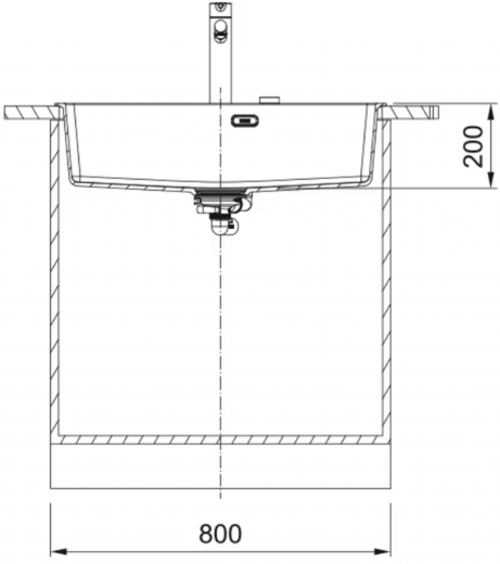FRANKE Kchensple Maris MRG 610-73 A HLB Fragranit+ Granitsple Black Matt - Black Collection Einbausple mit Siebkorb als Stopfenventil