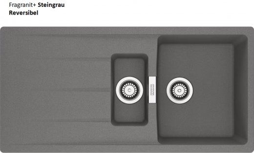 FRANKE Kchensple Centro CNG 651-100 Fragranit+ Einbausple / Granitsple Flchenbndig mit Siebkorb als Drehknopfventil
