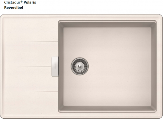 SCHOCK Kchensple Tia D-100LS Cristadur Nano-Granitsple / Einbausple mit Drehexcenter