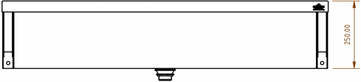 DREILICH Arbeits-/ Mehrzweckbecken 424K-1200 wandhngend gekantetes und geschweites Becken Lnge 1200mm (3504180006)