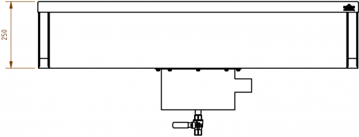 DREILICH Arbeits-/ Mehrzweckbecken 424KS-1200 wandhngend als Werkraum-/ Schlammfangbecken Becken Lnge 1200mm (3504180014)