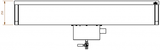 DREILICH Arbeits-/ Mehrzweckbecken 424KS-1500 wandhngend als Werkraum-/ Schlammfangbecken Becken Lnge 1500mm (3504180015)