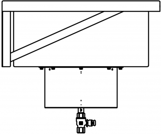 DREILICH Arbeits-/ Mehrzweckbecken 424KS-1500 wandhngend als Werkraum-/ Schlammfangbecken Becken Lnge 1500mm (3504180015)