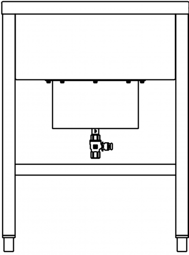 DREILICH Arbeits-/ Mehrzweckbecken 424US-1000 Schlammfangbecken mit Untergestell Lnge 1000mm (3504180053)