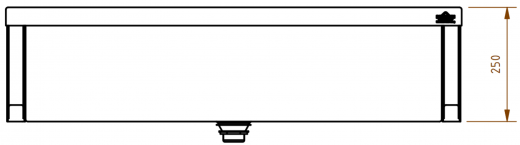 DREILICH Arbeits-/ Mehrzweckbecken 424KH-1000 mit Hahnlochbank wandhngend gekantetes und geschweites Becken Lnge 1000mm (3504180082)