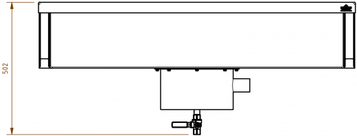 DREILICH Arbeits-/ Mehrzweckbecken 424KSH-1200 wandhngend als Werkraum-/ Schlammfangbecken mit Hahnlochbank Becken Lnge 1200mm (3504180091)