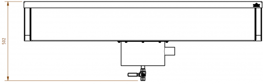 DREILICH Arbeits-/ Mehrzweckbecken 424KSH-1500 wandhngend als Werkraum-/ Schlammfangbecken mit Hahnlochbank Becken Lnge 1500mm (3504180092)