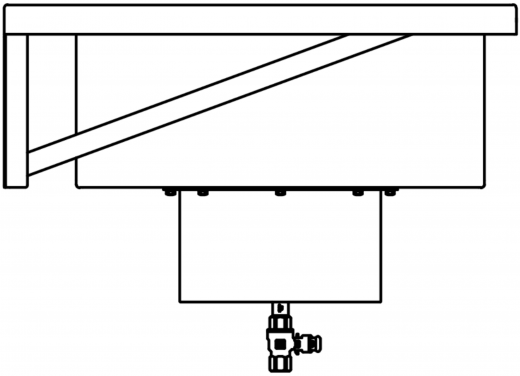 DREILICH Arbeits-/ Mehrzweckbecken 424KSH-1500 wandhngend als Werkraum-/ Schlammfangbecken mit Hahnlochbank Becken Lnge 1500mm (3504180092)