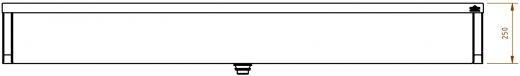 DREILICH Arbeits-/ Mehrzweckbecken 424KH-2000 mit Hahnlochbank wandhngend gekantetes und geschweites Becken Lnge 2000mm (3504180085)