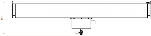 DREILICH Arbeits-/ Mehrzweckbecken 424KSH-2000 wandhngend als Werkraum-/ Schlammfangbecken mit Hahnlochbank Becken Lnge 2000mm (3504180093)